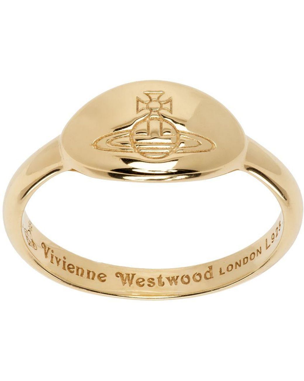 Vivienne Westwood Gold Tilly Ring in Metallic for Men | Lyst
