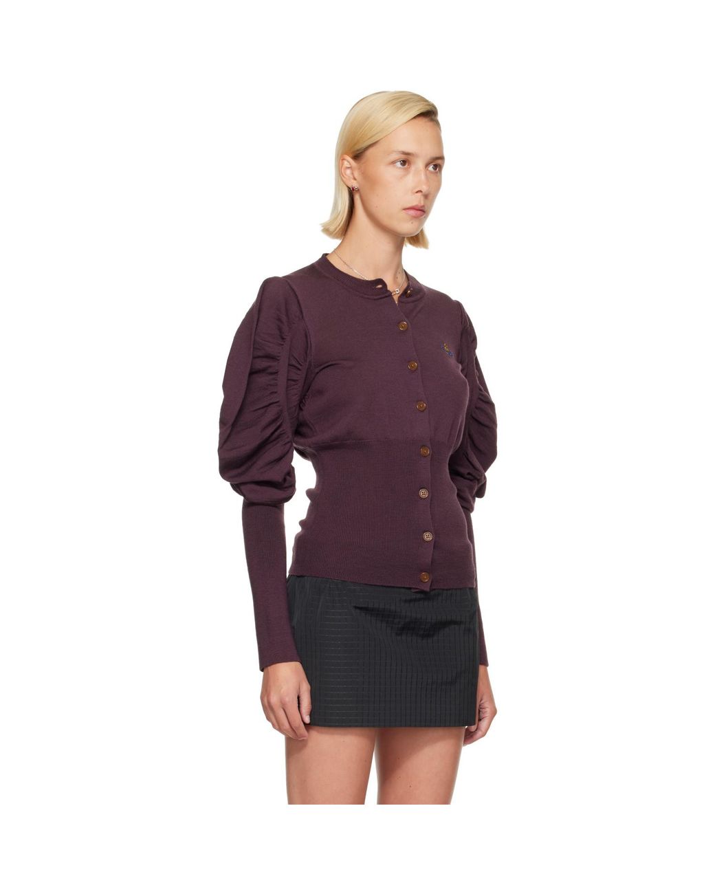 Vivienne Westwood Purple Eli Cardigan