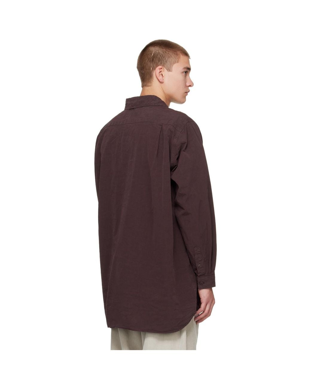 Casey Casey Red Paper Cot Ikla Shirt for men