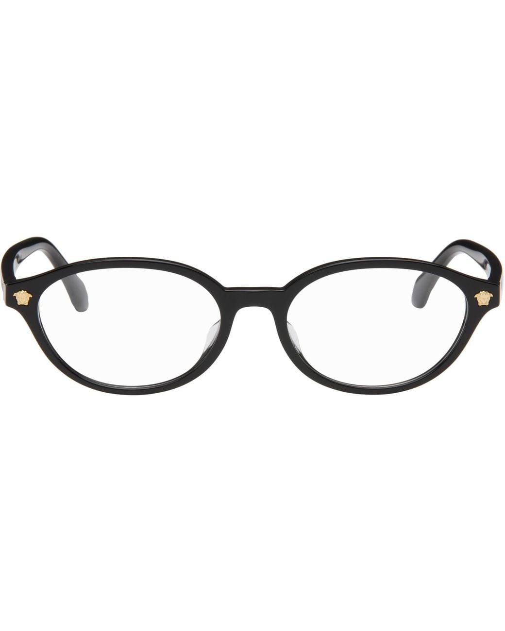 Versace Brown Oval Glasses