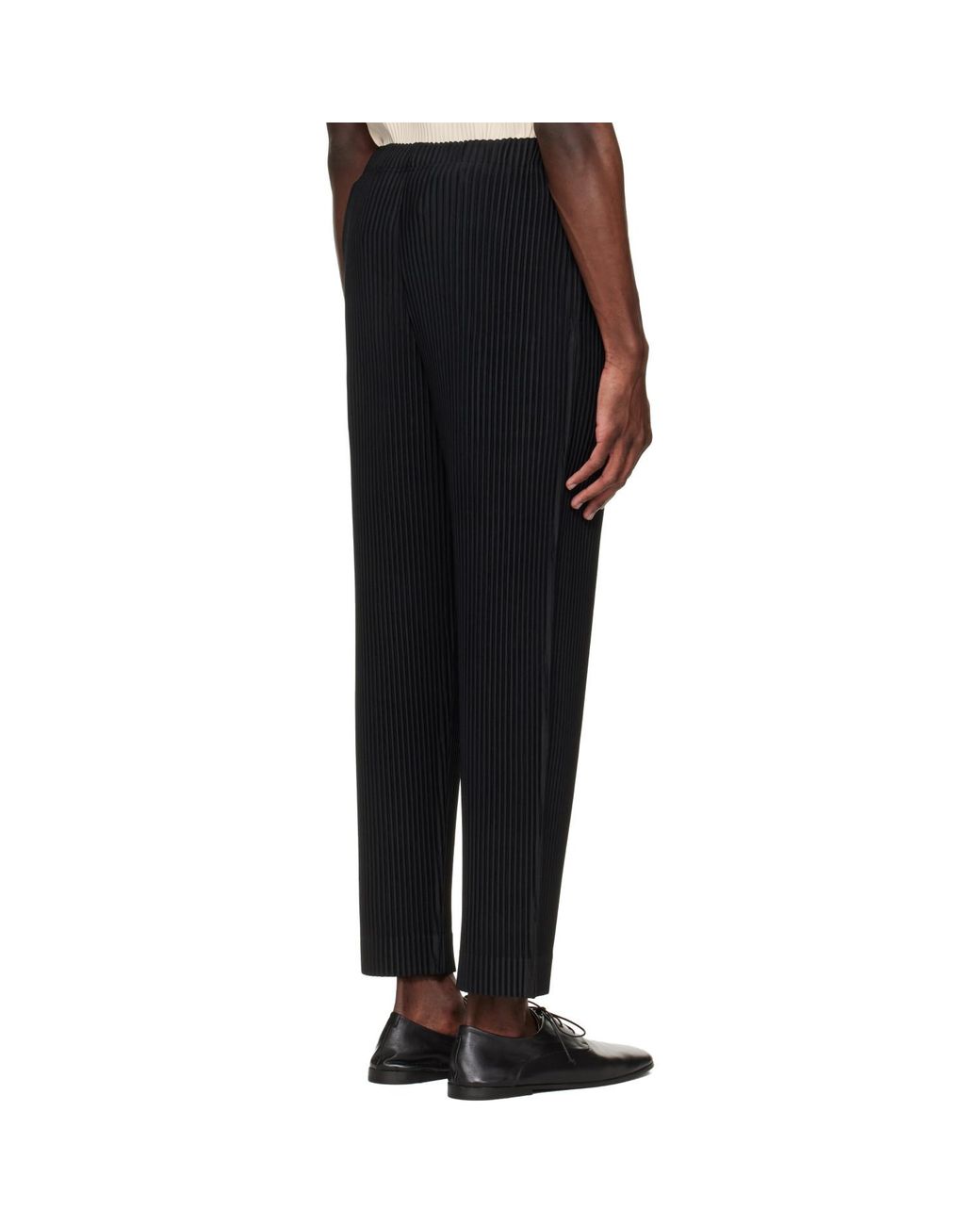 Homme Plissé Issey Miyake Black Monthly Colors March Trousers for men