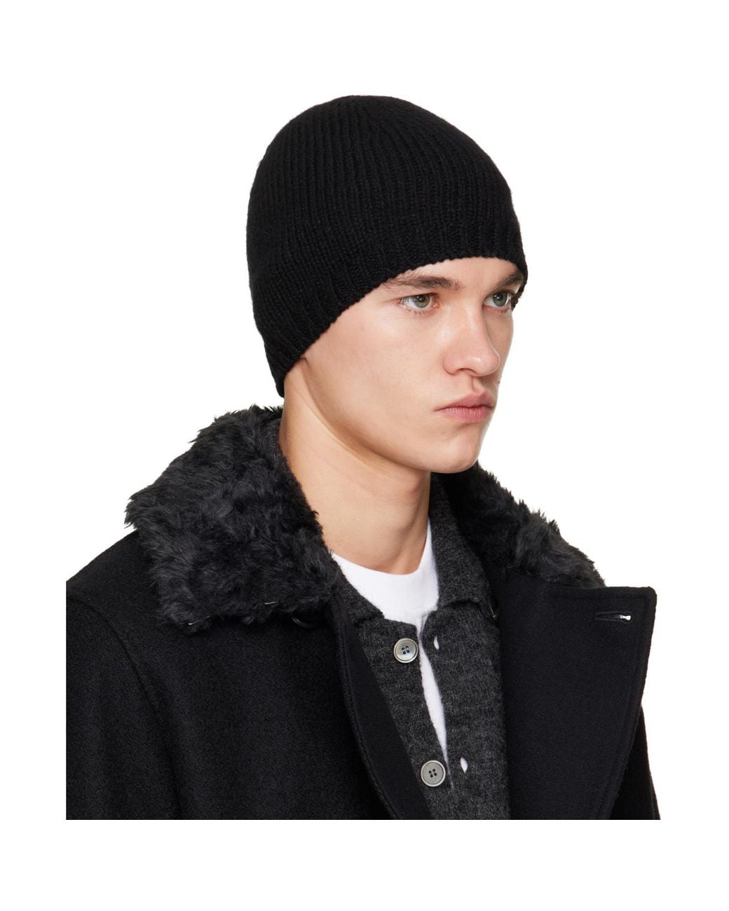 Our Legacy Black Classic Beanie for men