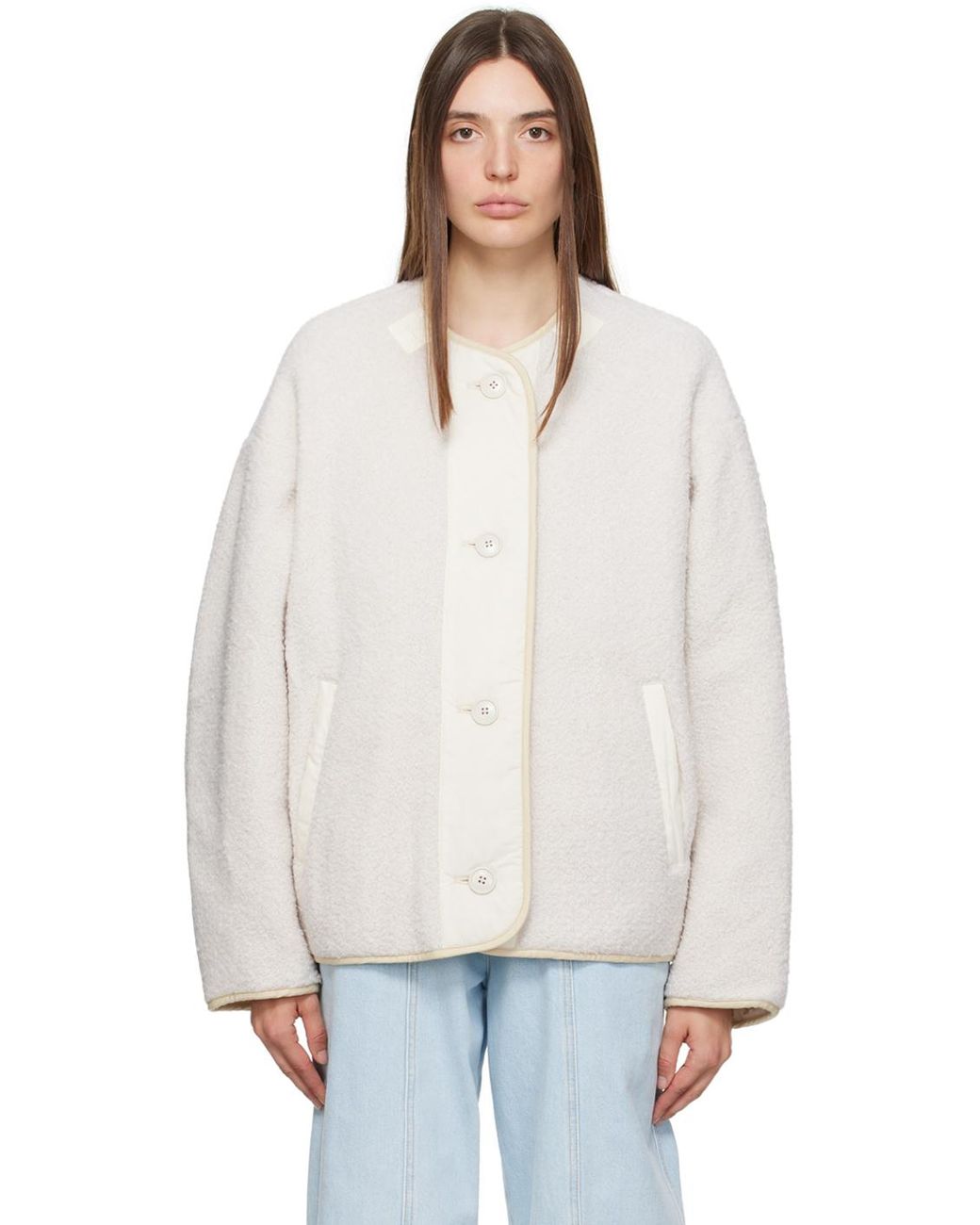 Isabel Marant Off Himala Reversible Jacket in White Lyst