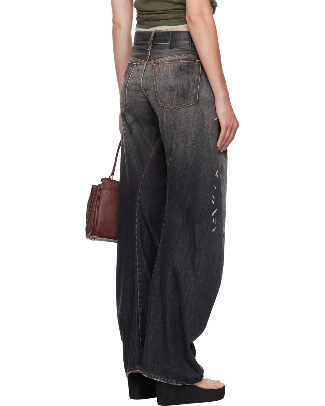 Acne Black Loose Fit 2006F Jeans