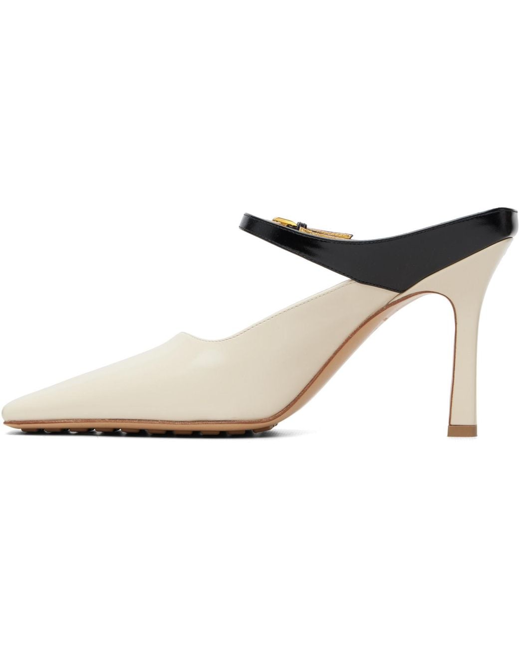 Bottega Veneta White Off- & Andrea Heels