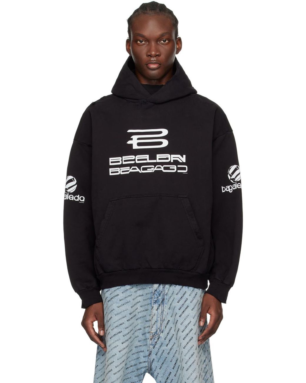 【残りわずか！】Balenciaga ブラック AI Generated フーディ balenciaga--Ai-Generated-