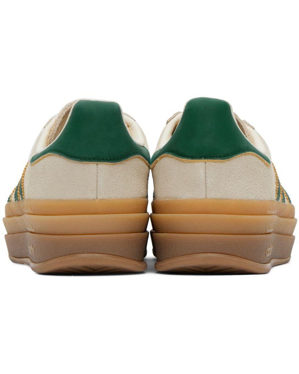 adidas gazelle silver green womens Adidas | Gazelle Bold Sneakers for Women