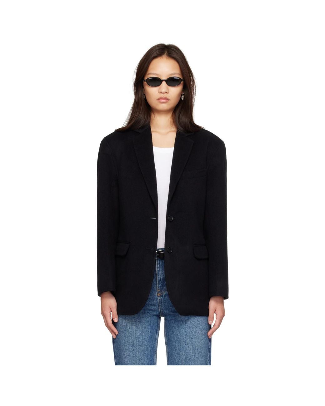 Anine Bing Black Quinn Blazer