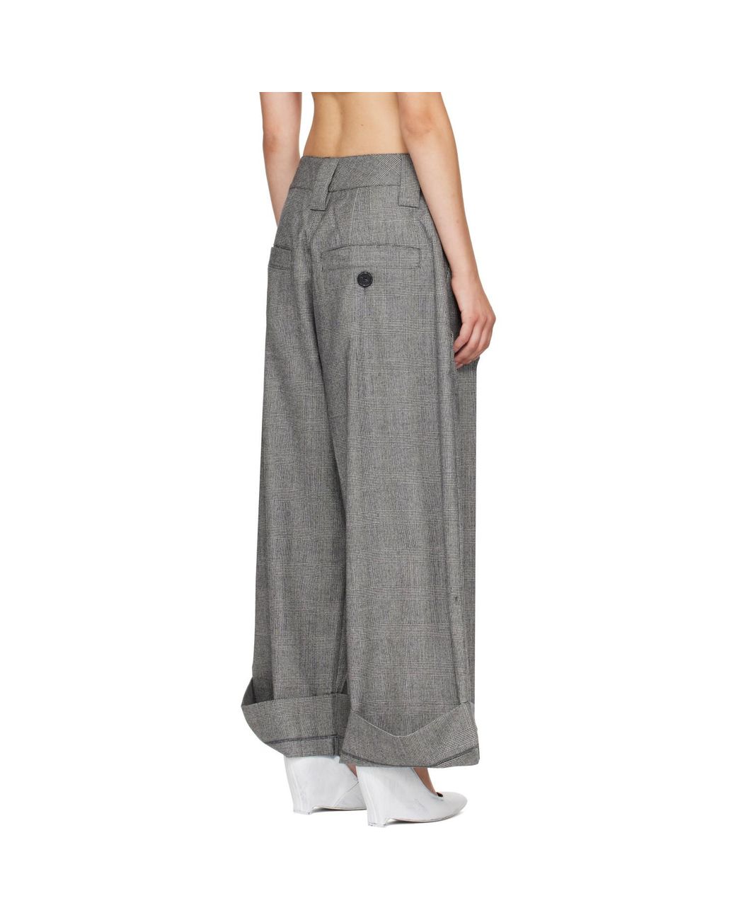 VAQUERA Gray Wool Baby Trousers