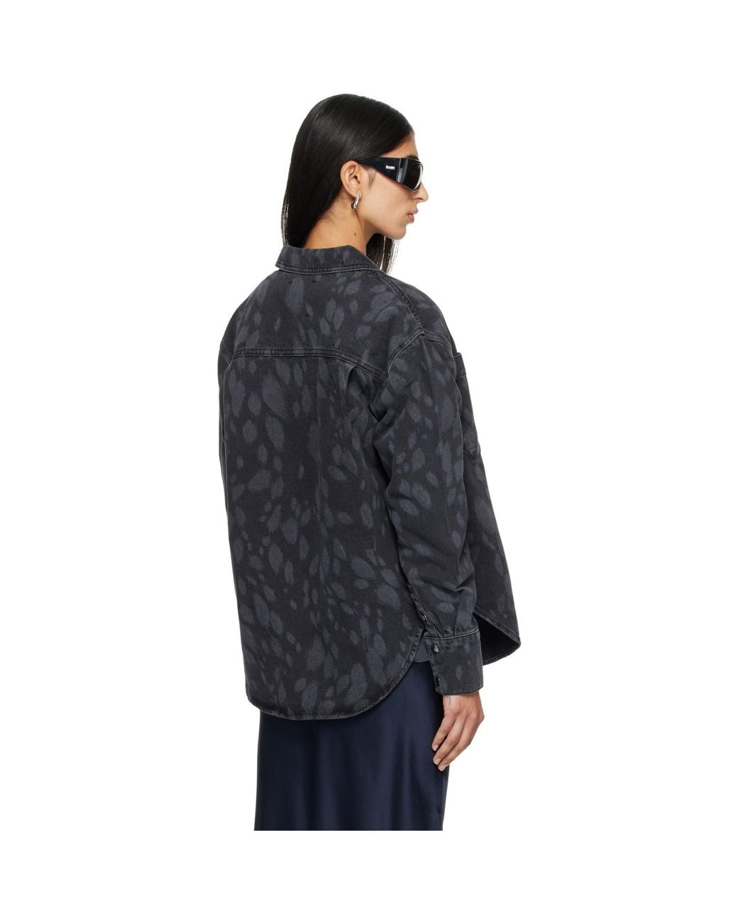 Anine Bing Blue Samy Denim Shirt