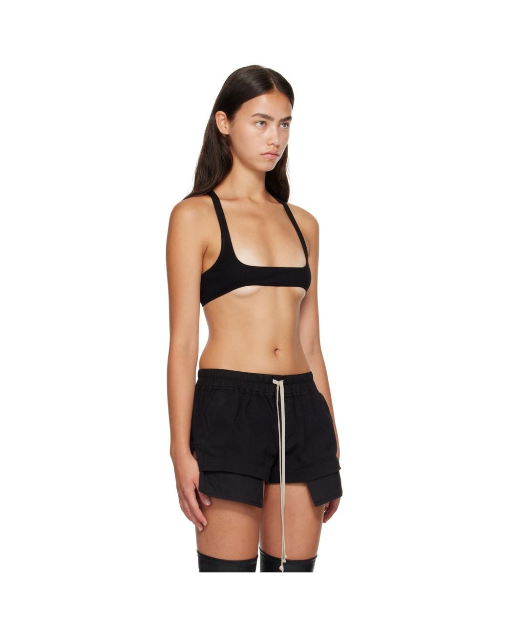 Rick Owens Black Tower Horny T Top