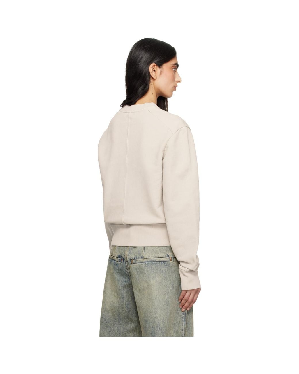 Entire studios White Off- Pod Crew Sweatshirt