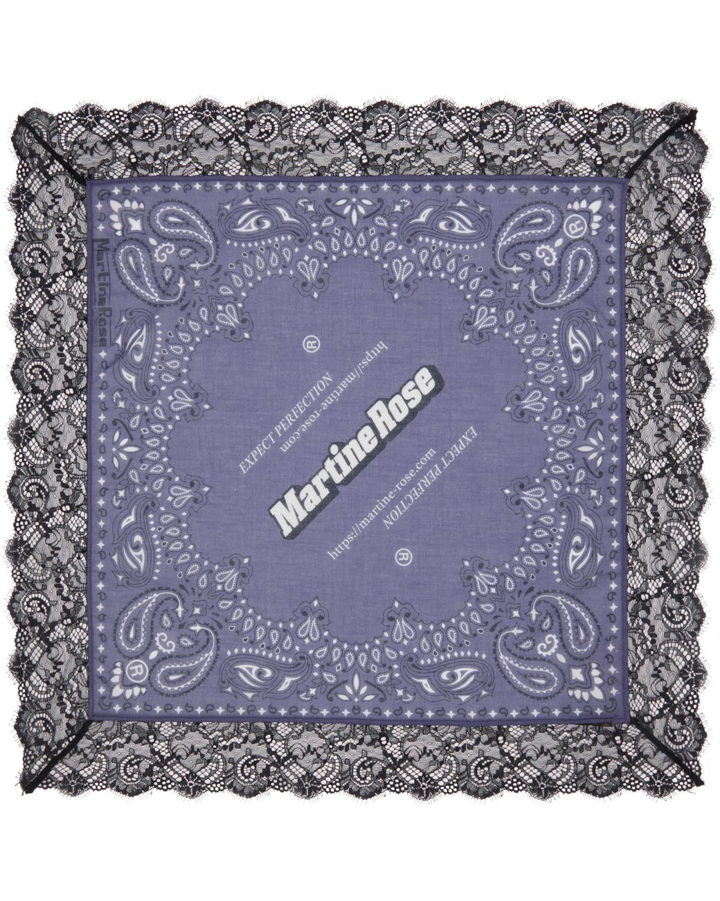 Martine Rose Ssense Exclusive Lace Bandana in Blue for Men | Lyst