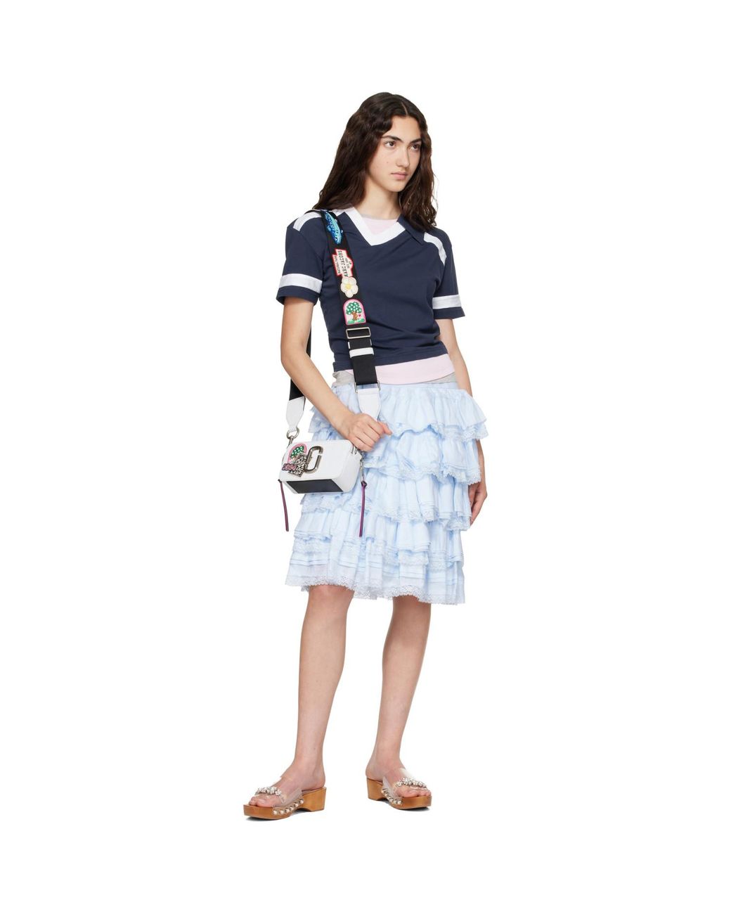 Marc Jacobs Multicolor Off- 'The Camp Patchwork Denim Snapshot' Bag