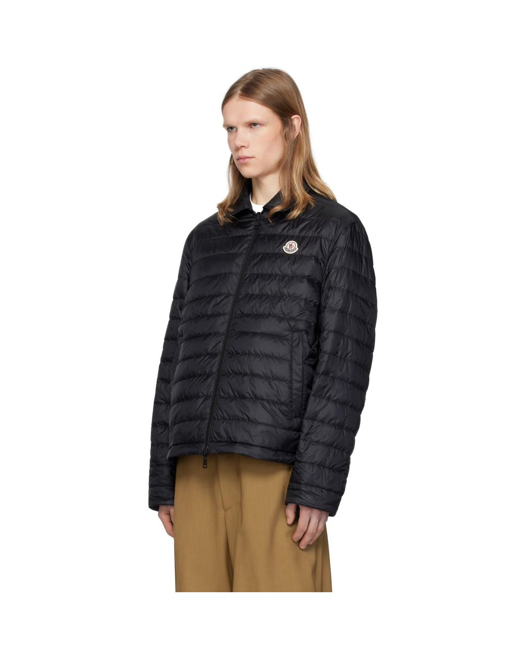 Moncler Black Cidone Reversible Down Overshirt for men