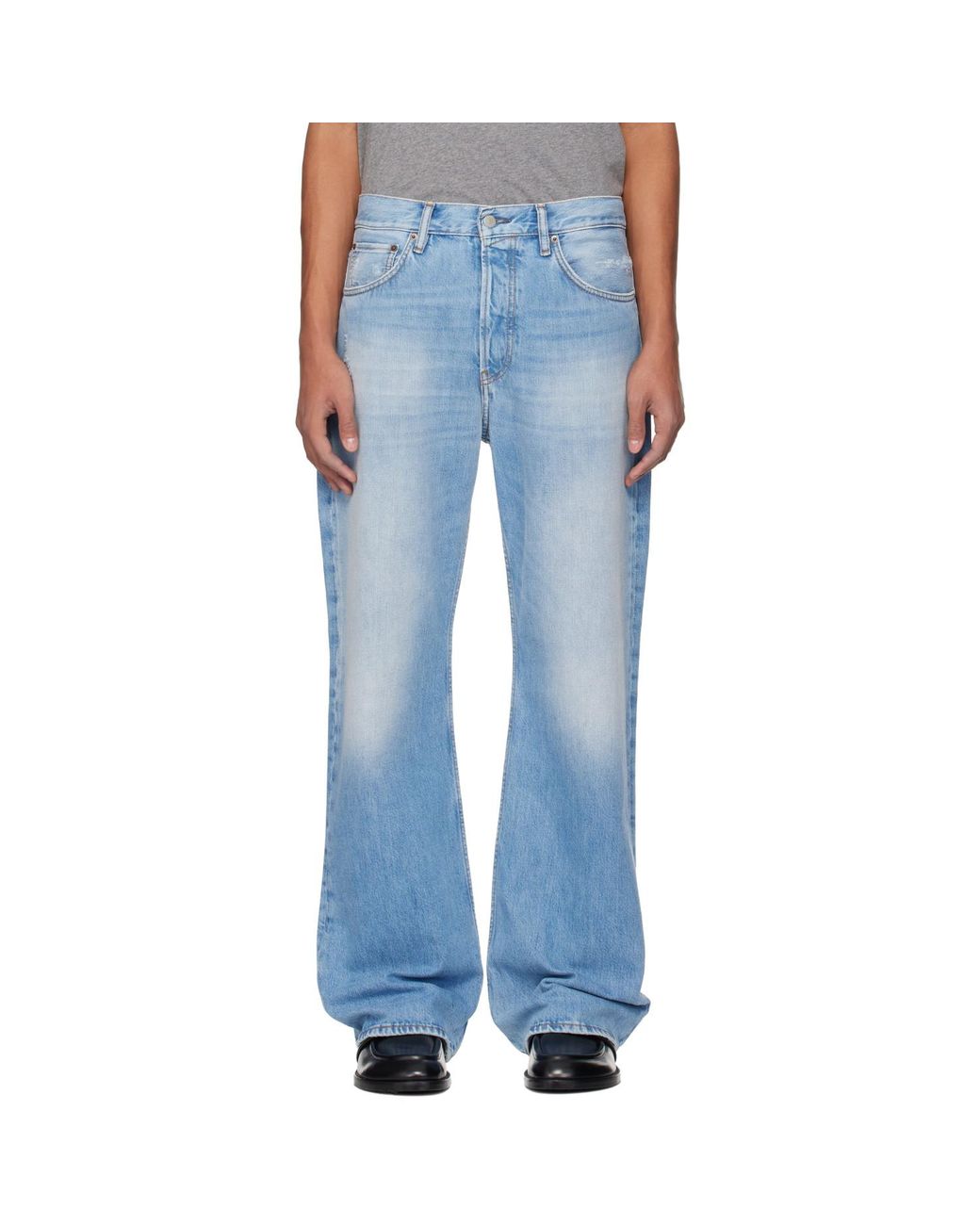 Acne Blue 2021M Regular Fit Jeans for men