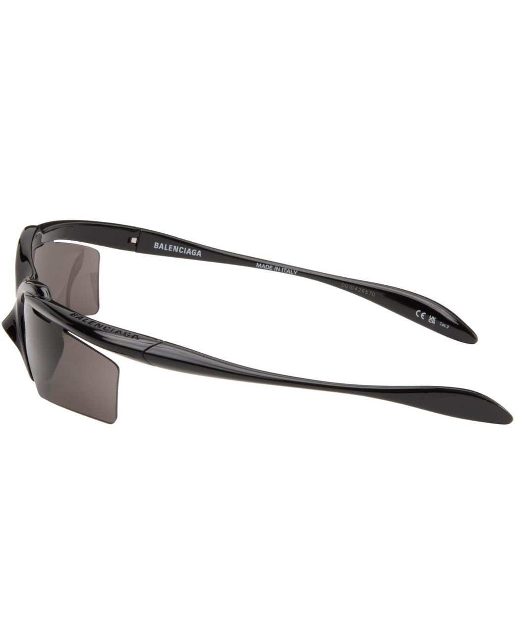 Balenciaga Black Turbo D-Frame Sunglasses for men