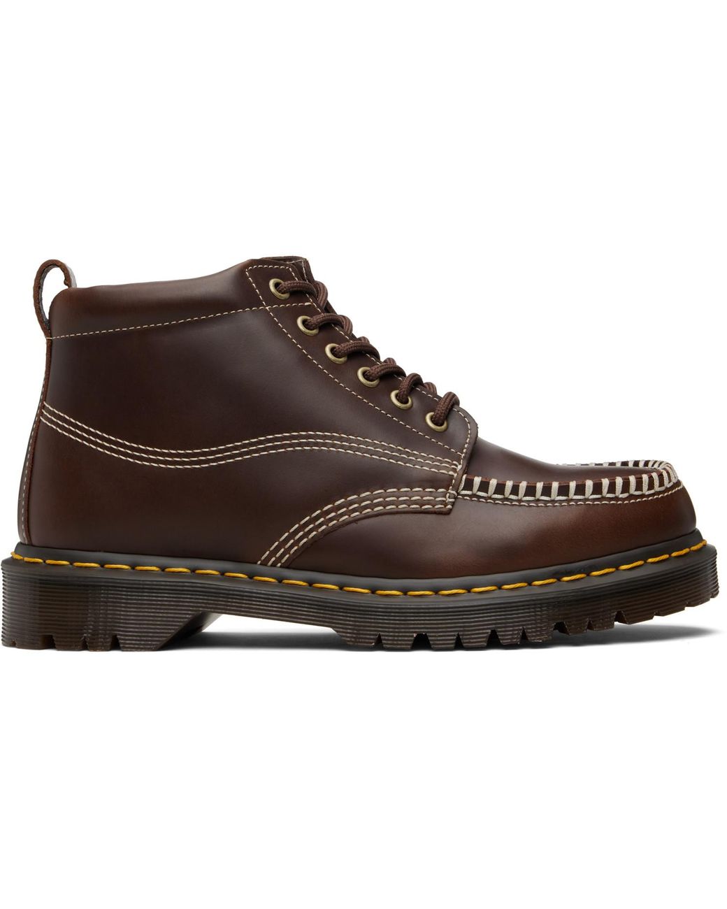 Dr. Martens Brown Leather Lowell Chukka Boots for men