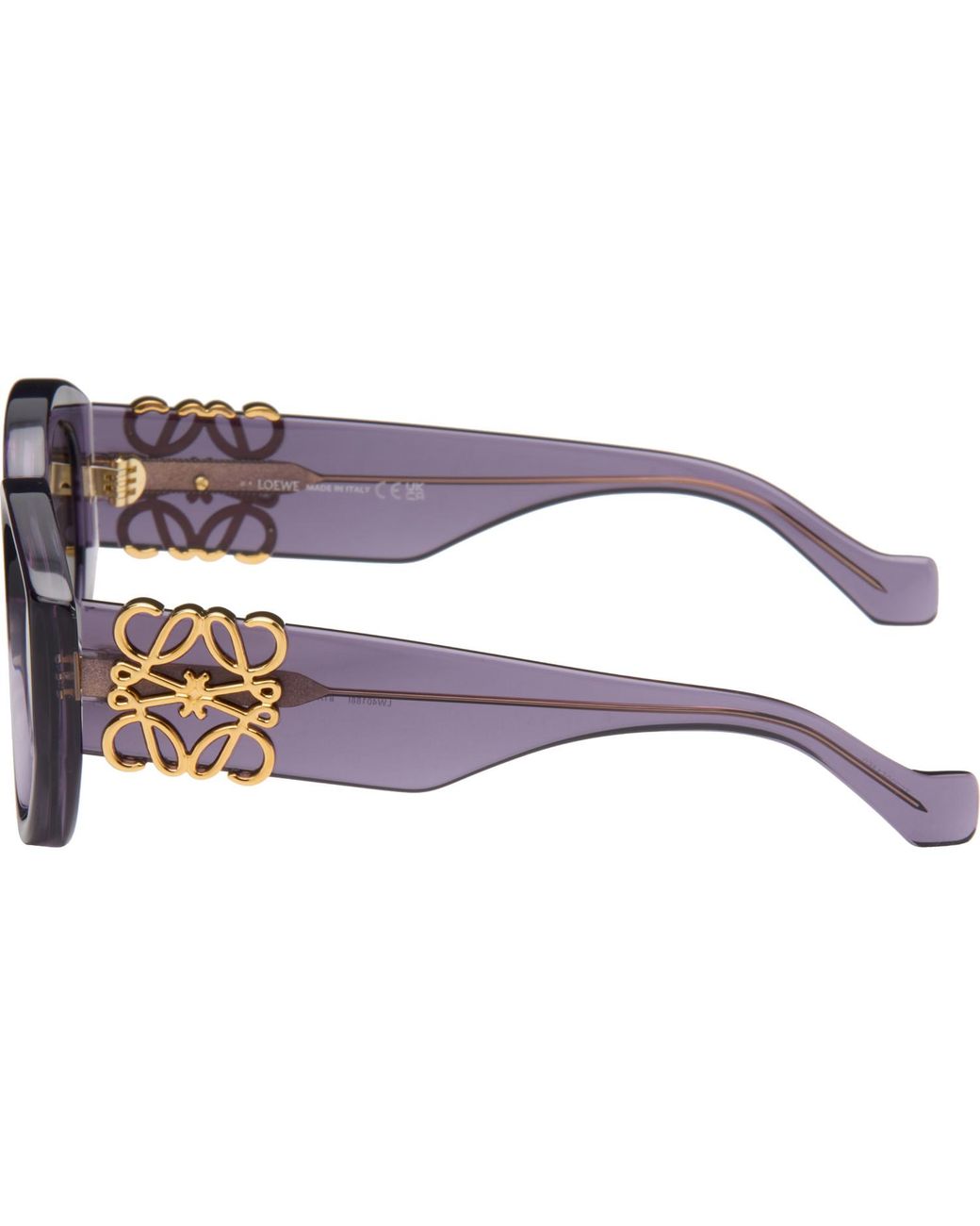 Loewe Gray Maxi Anagram Butterfly Sunglasses for men