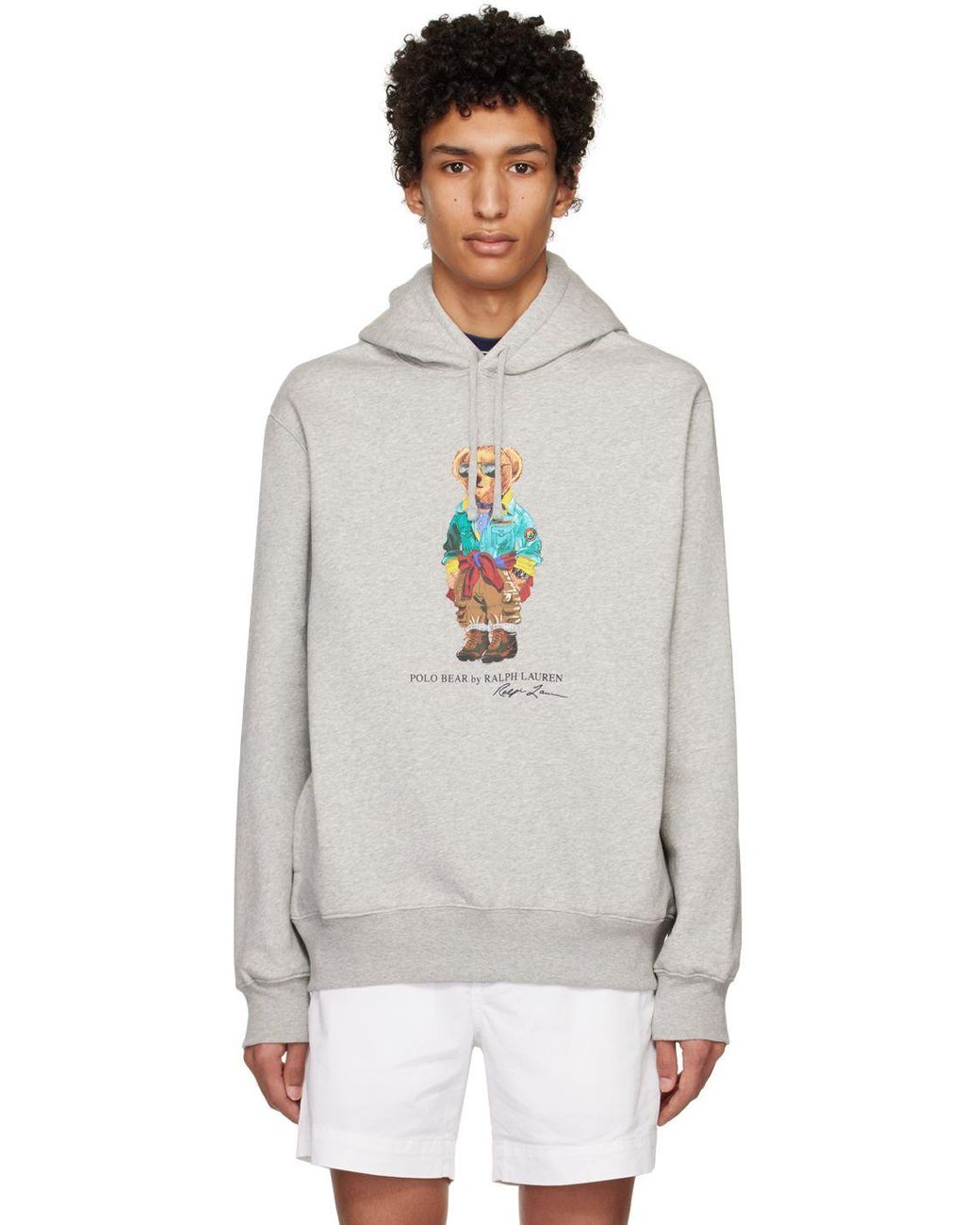 Polo Ralph Lauren: Gray Polo Bear Hoodie