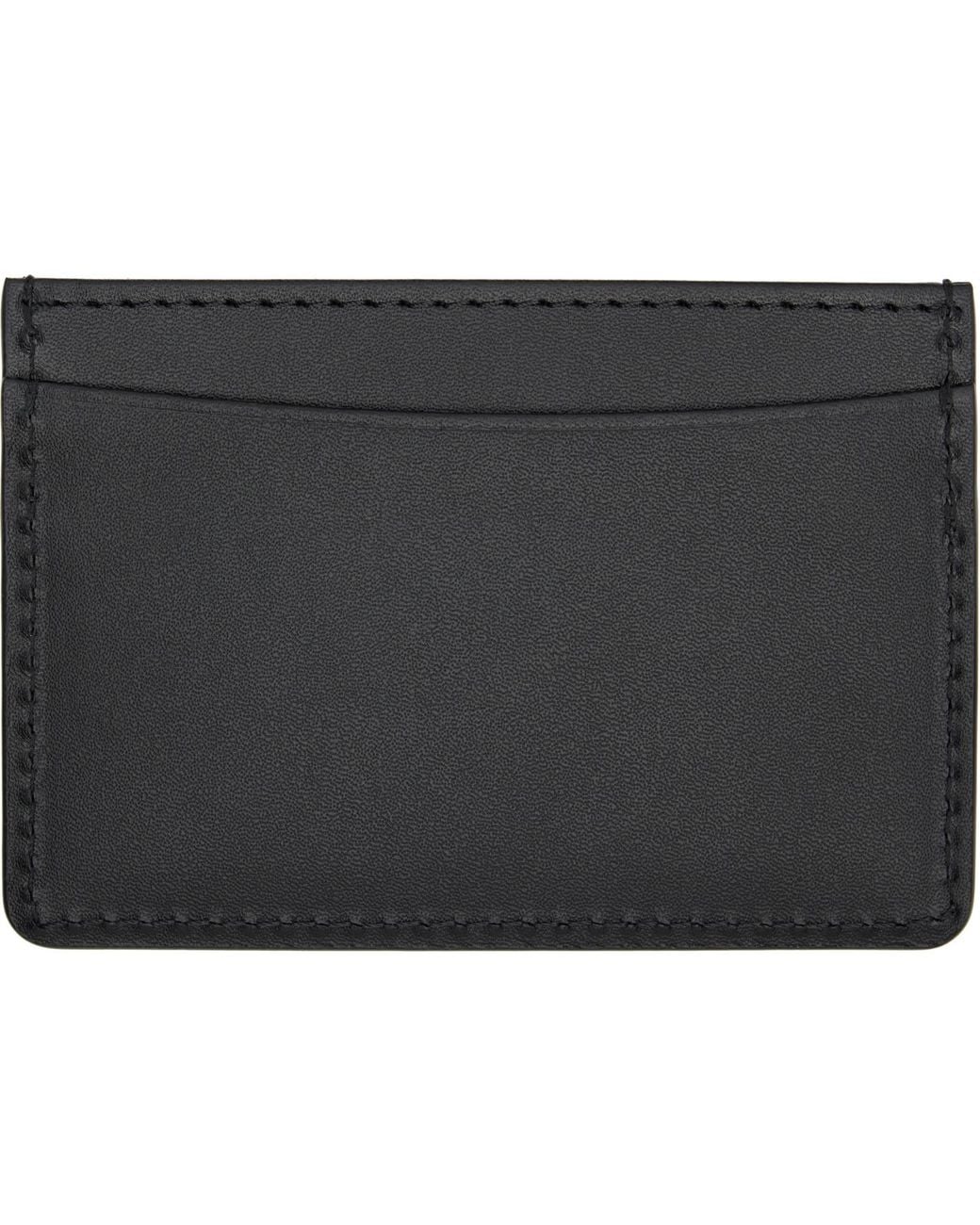 A.P.C. Black André Card Holder for men
