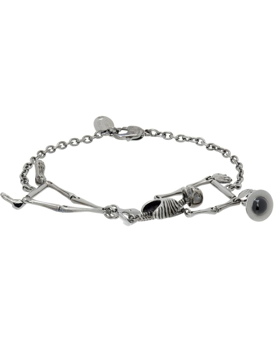 Vivienne Westwood Metallic Skeleton Bracelet for men