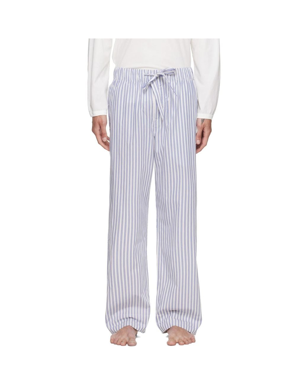 Tekla Purple Poplin Pyjama Pants for men