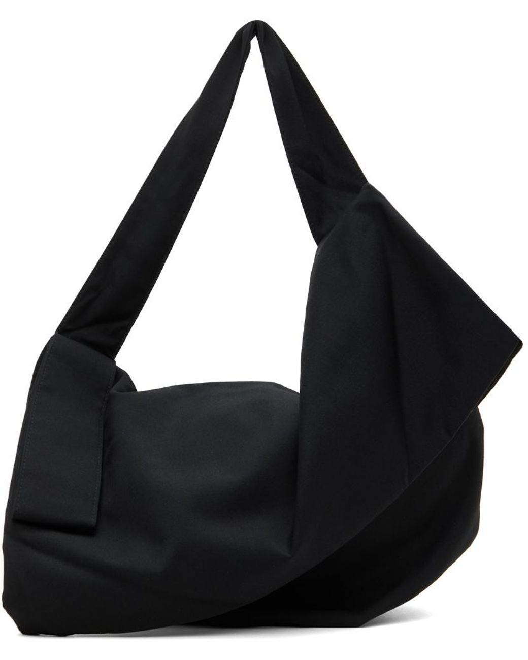 Y's Yohji Yamamoto Asymmetric Shoulder Bag in Black | Lyst UK