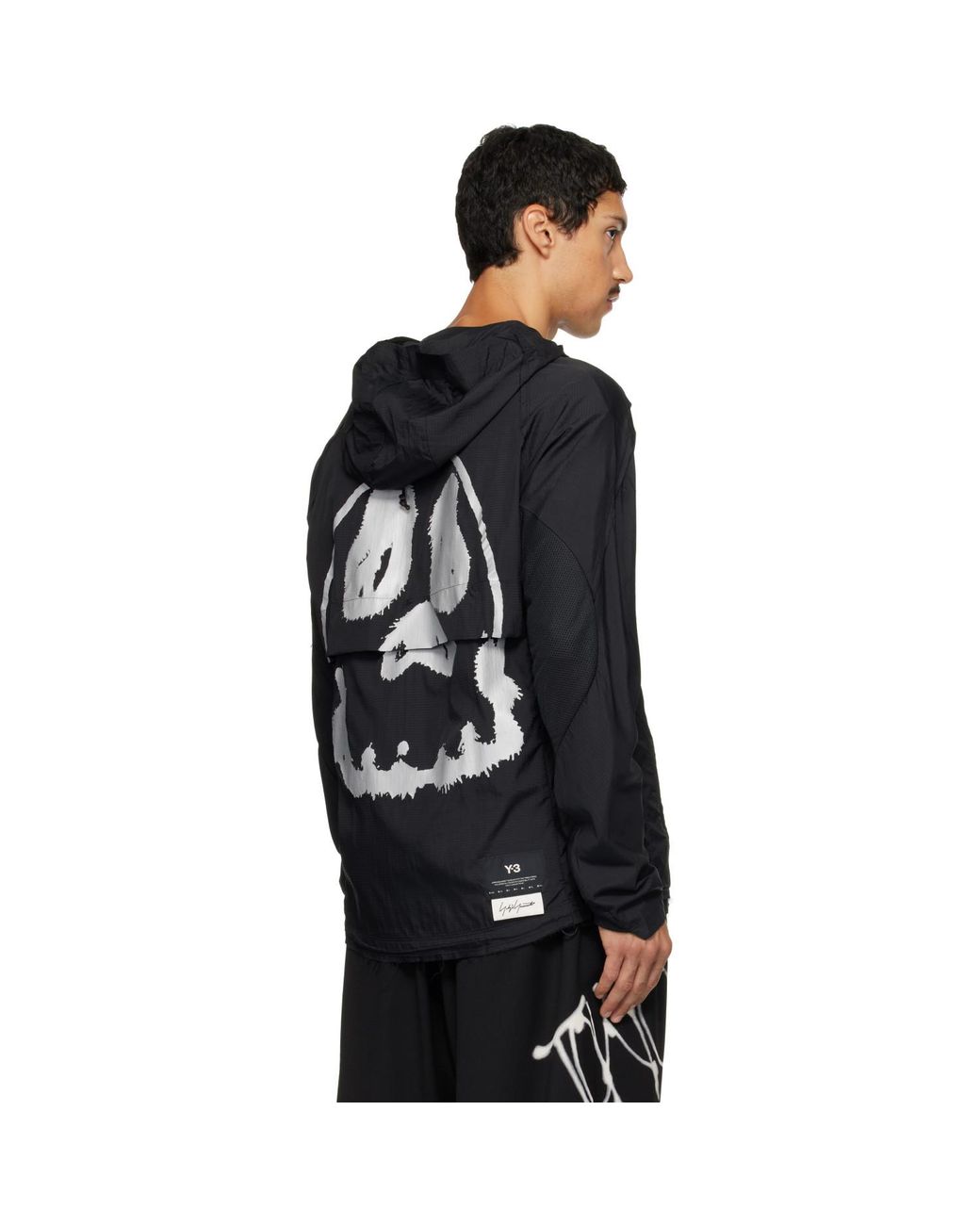 Y-3 Black Chito Edition Graphic Running Track Jacket for men