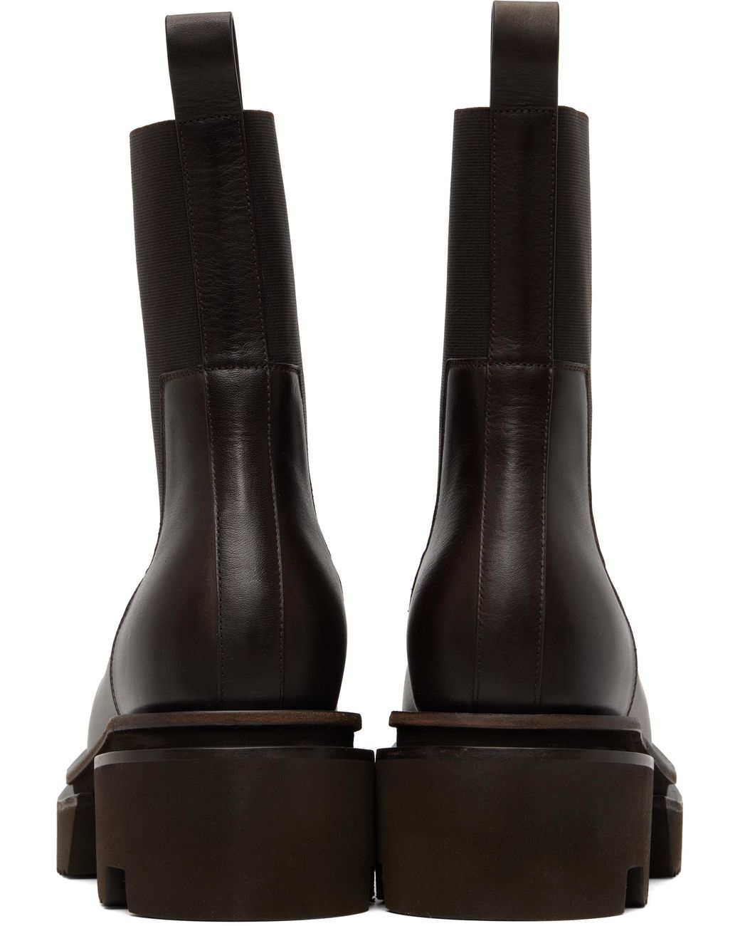 Bottines Beatle Brunes À Semelle Bogun Rick Owens pour homme en coloris Black