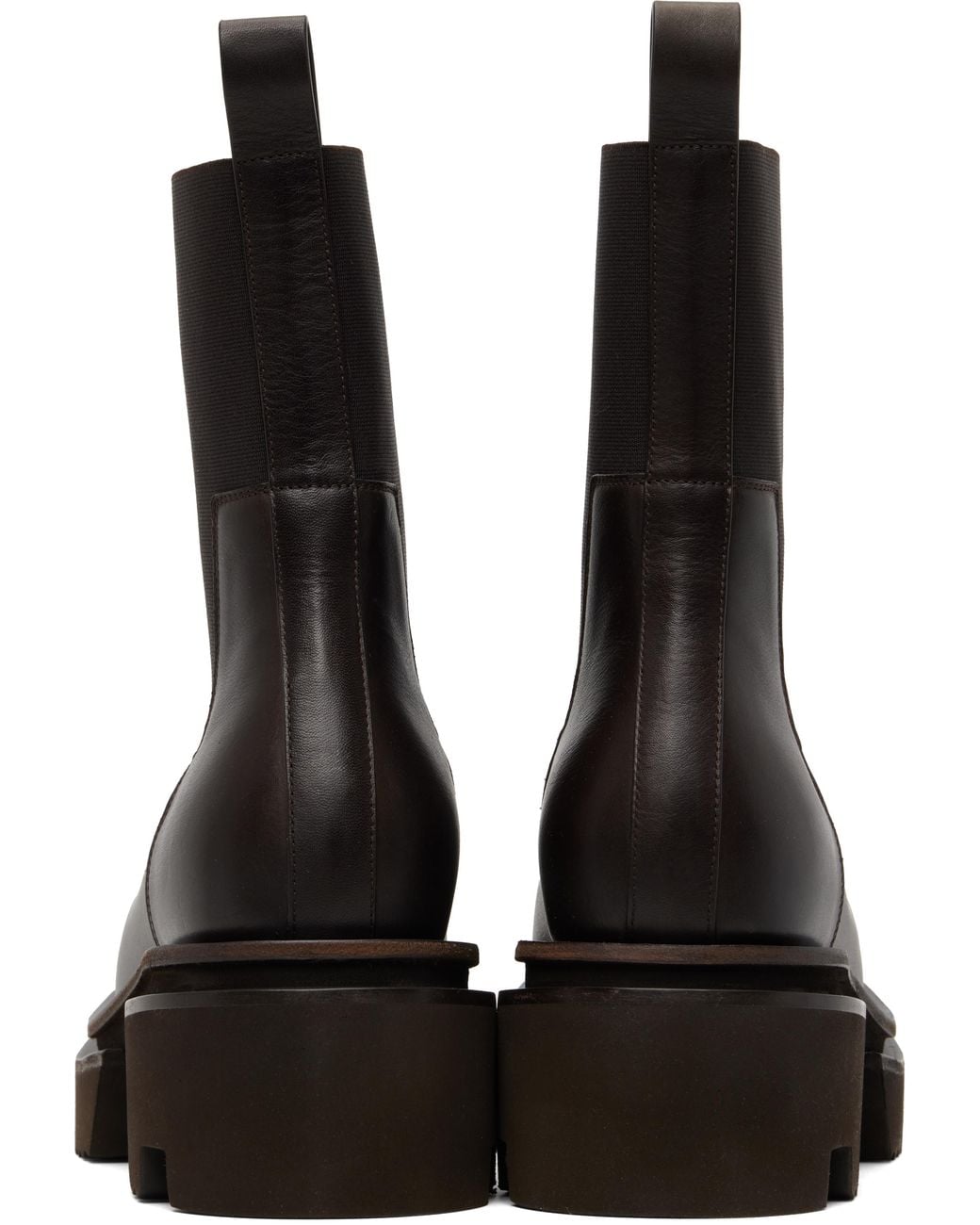 Rick Owens Black Temple Beatle Bogun Chelsea Boots for men