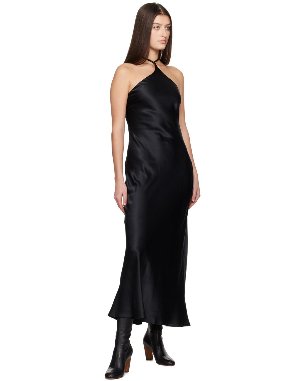 【関税込み】Silk Laundry ブラック Slope ミディアムドレス SILK LAUNDRY ブラック Slope ミディアムドレス ブラック | Lyst