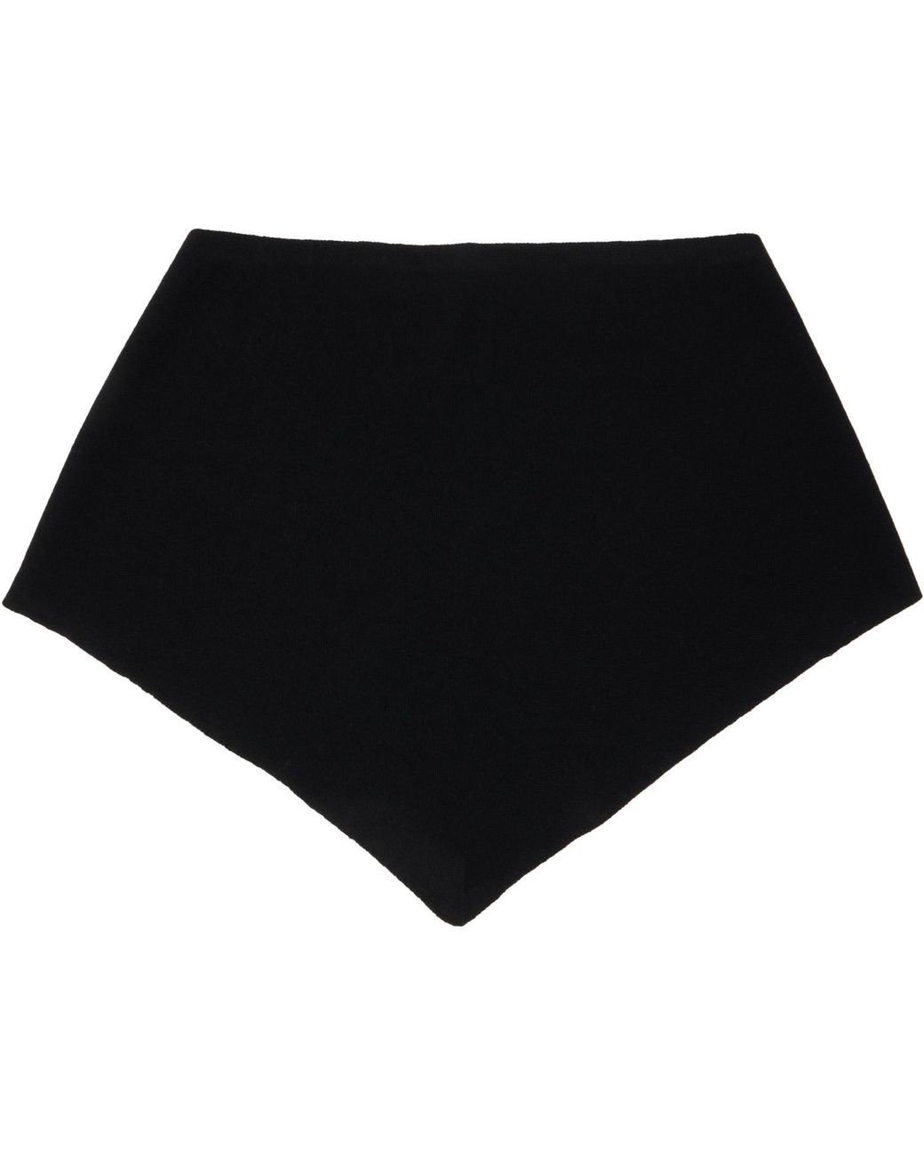 YACAIA Black Y-0022 Triangle Merino Cashmere Scarf for men