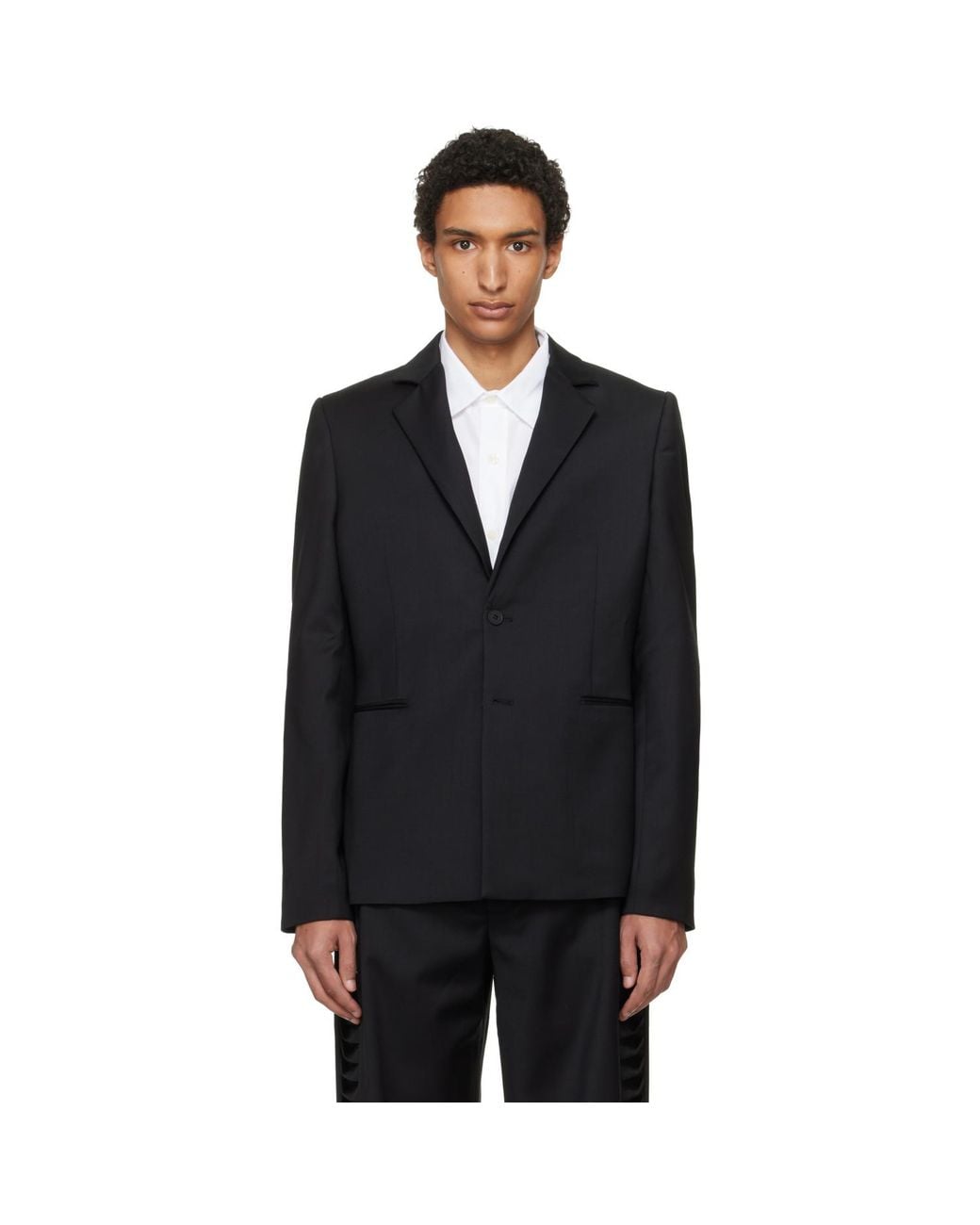 HELIOT EMIL Black Vibraxis Blazer for men
