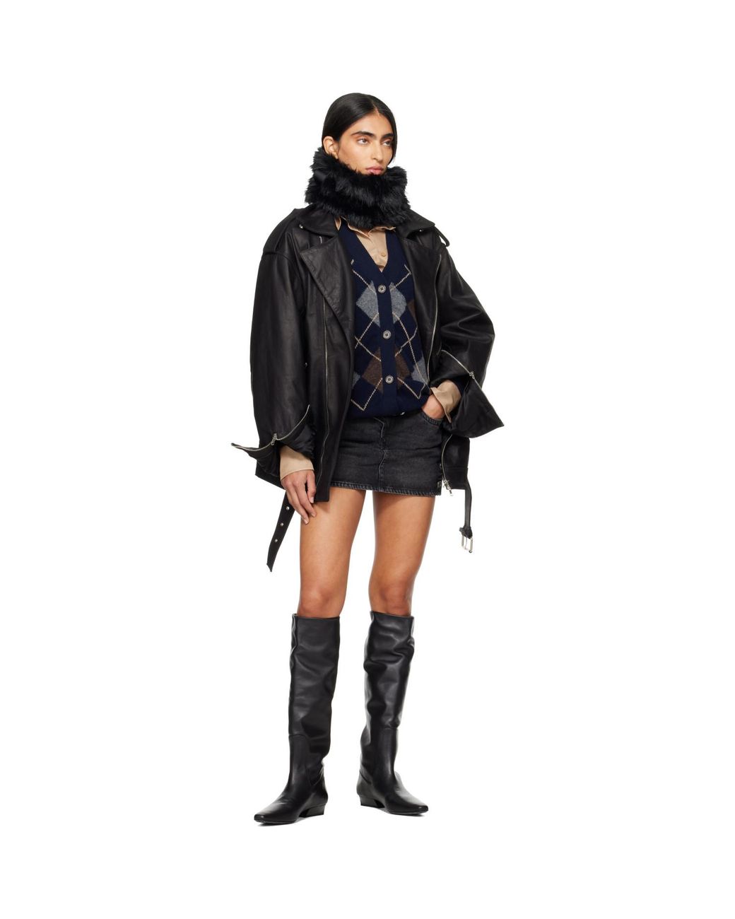 Bottes Noires Staud en coloris Black