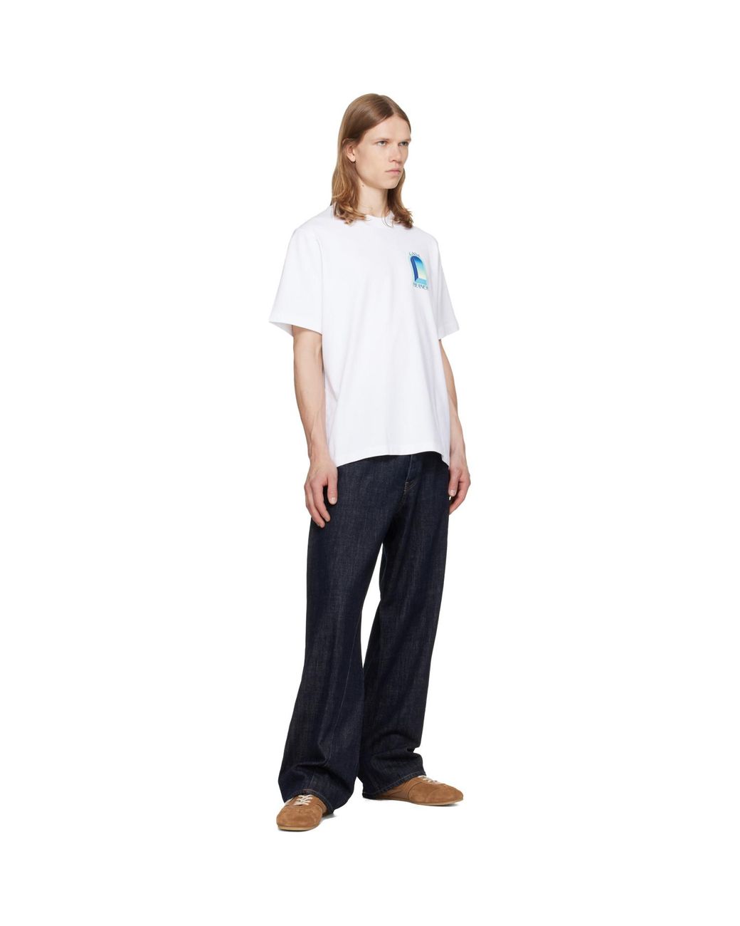 Casablanca White 'L'Arche' Short Sleeve T‑Shirt for men