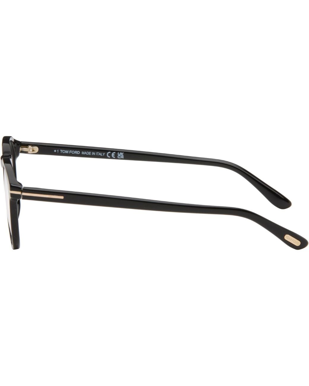 Tom Ford Black Round Glasses for men