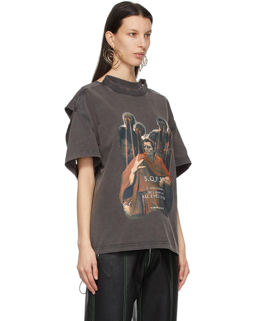 Y. Project Convertible Caesar T-shirt in Black | Lyst Canada