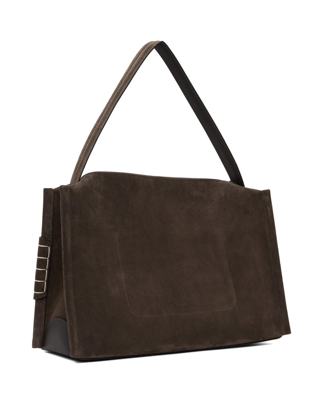 J.W. Anderson Brown Large Loafer Suede Bag