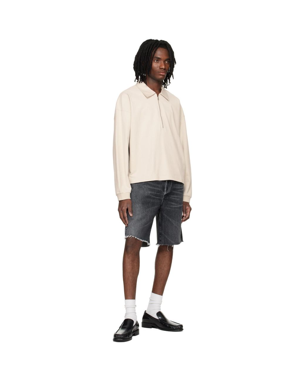 Agolde Black Darius Polo for men