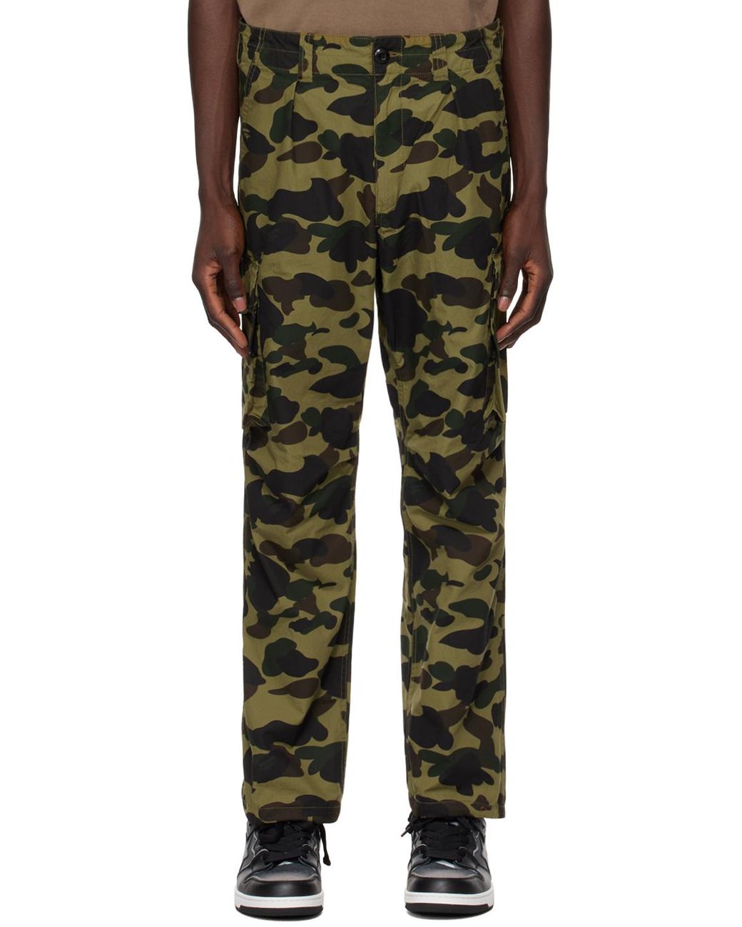 Bape camo cargo pants deals
