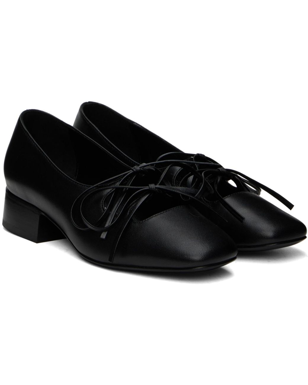 Nicole Saldanã Black Isabel Ballerina Flats