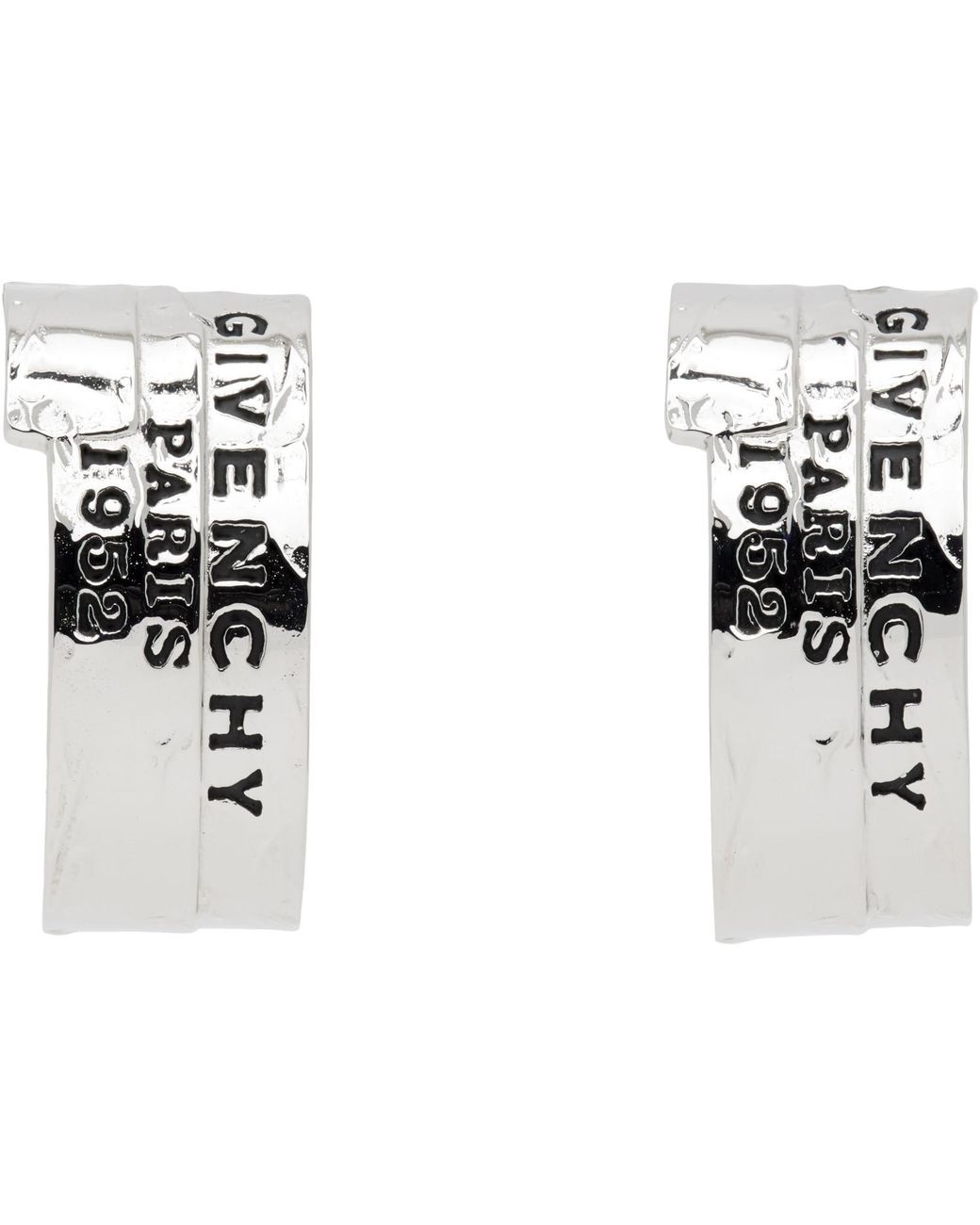 Givenchy Metallic Tape Earrings