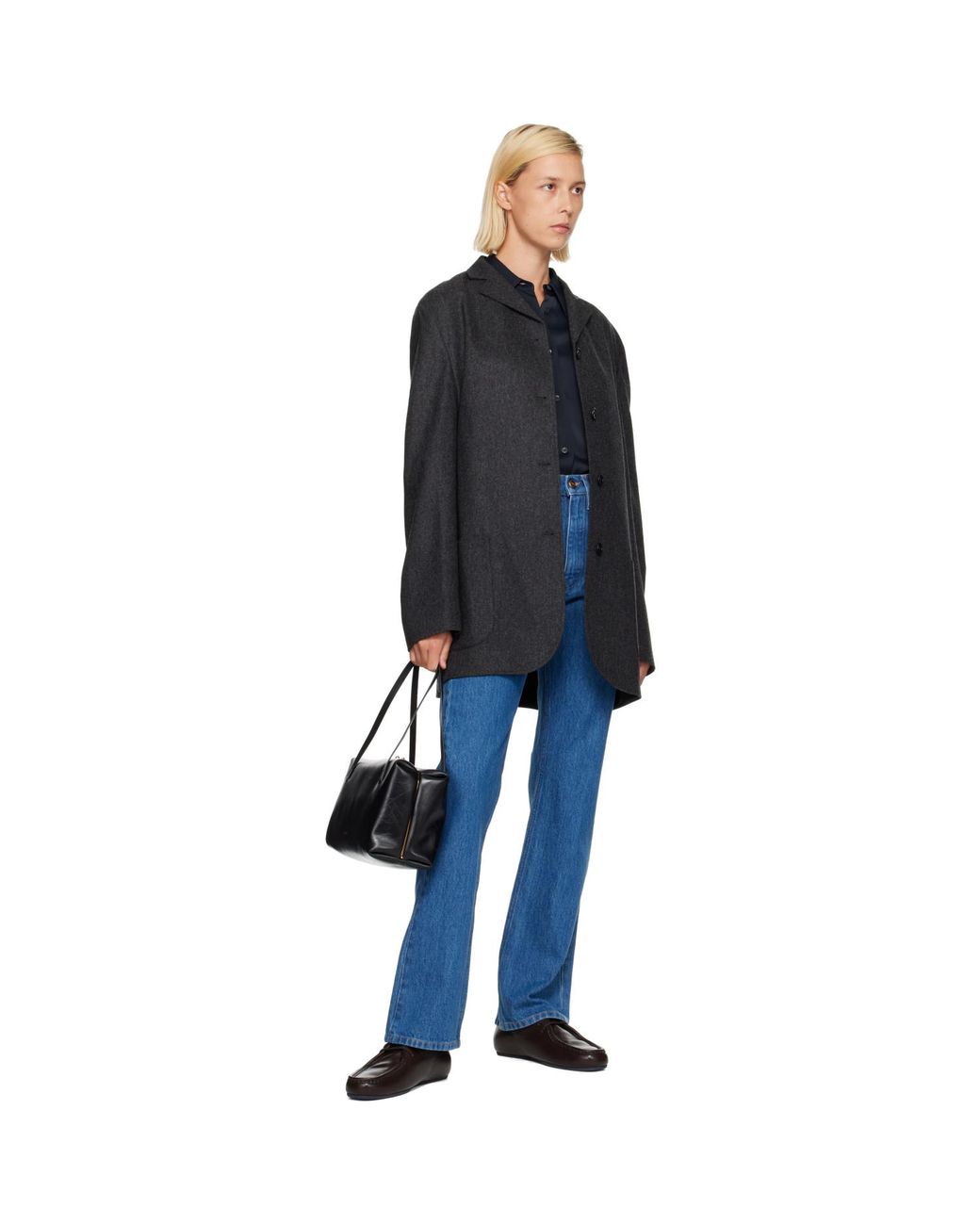 Jil Sander Black Hood Lace-Up Derbys