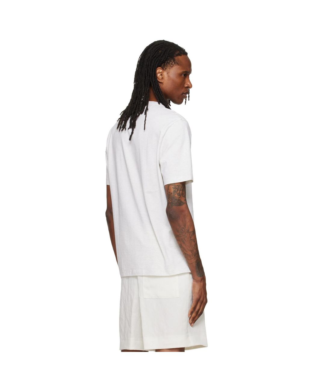Boss White Three-Pack Crew-Neck Cotton T-Shirts for men