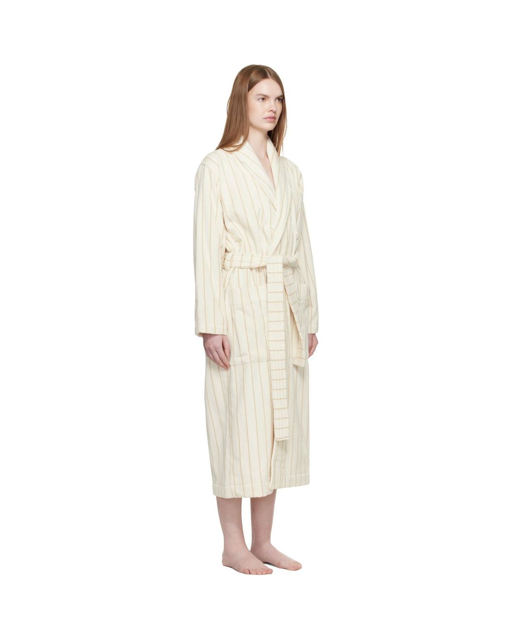 Tekla Natural Off Terry Classic Bathrobe