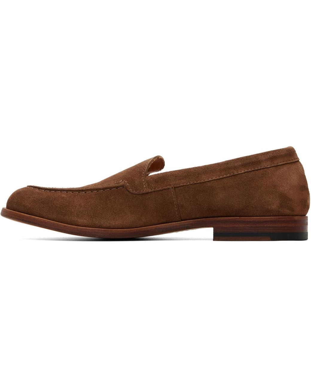 Drake's Brown Suede Henri Summer Loafers for men