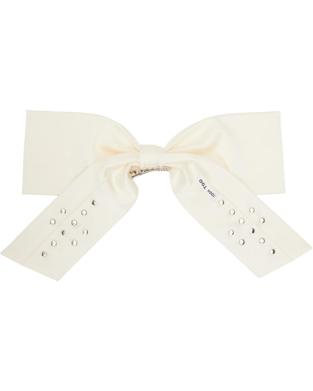 Toga White Off- Ribbon Hair Clip