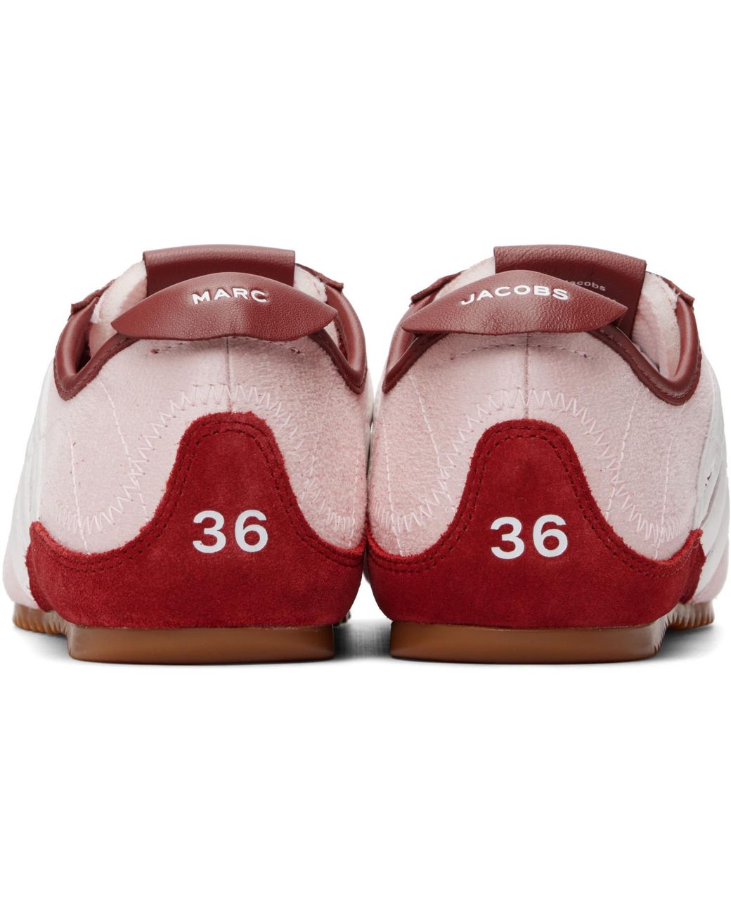 Marc Jacobs Pink 'The Brushed Satin 400 Bleecker Runner' Sneakers