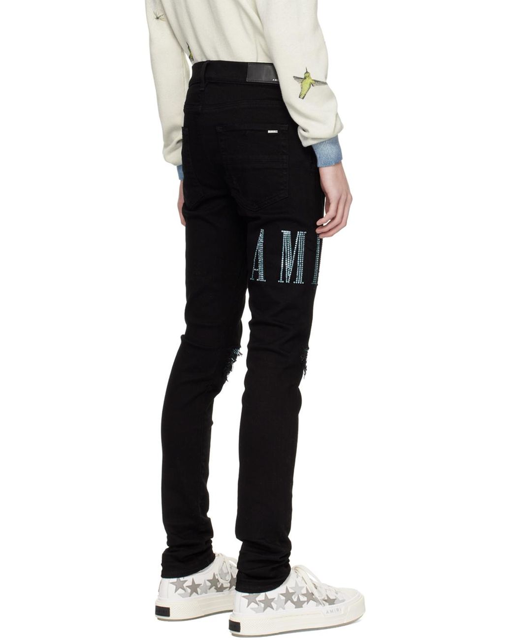Amiri Crystal Jeans in Black for Men | Lyst